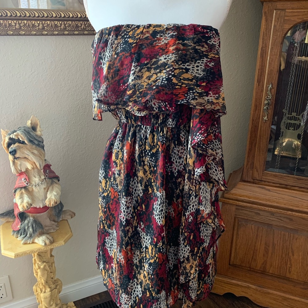 NWT Mm Couture strapless mini dress